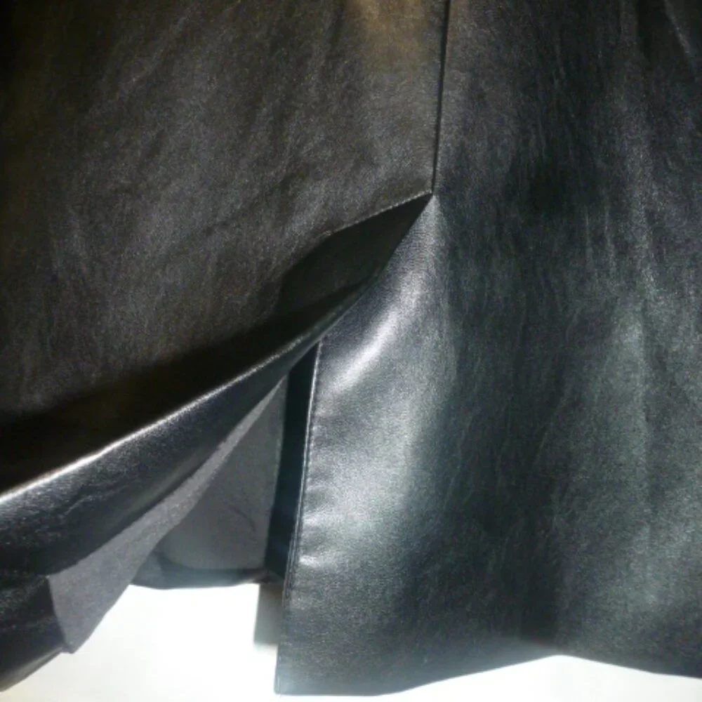 We The Free Black Faux Leather Blazer Jacket – Size Small (Fits M) - Picture 6 of 12